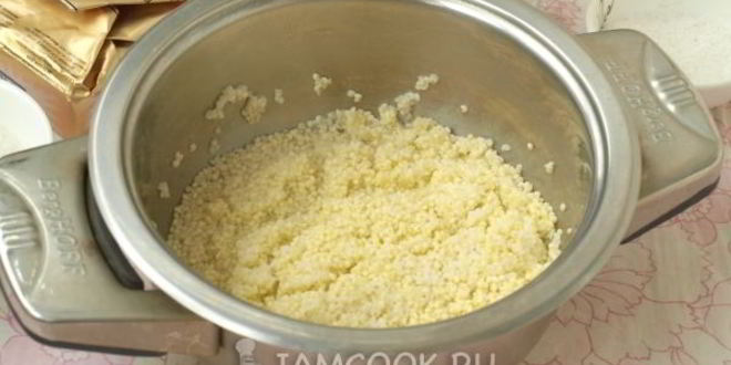 Рецепт рисова-пшенной каша на молоке