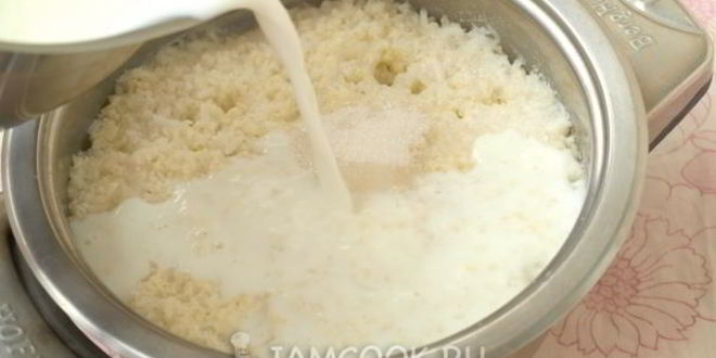 Рецепт рисова-пшенной каша на молоке