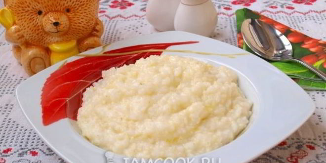 Рецепт рисова-пшенной каша на молоке