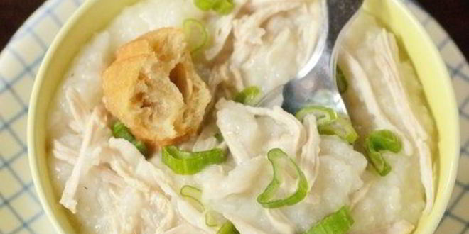 Рецепт китайской рисовой каши с курицей