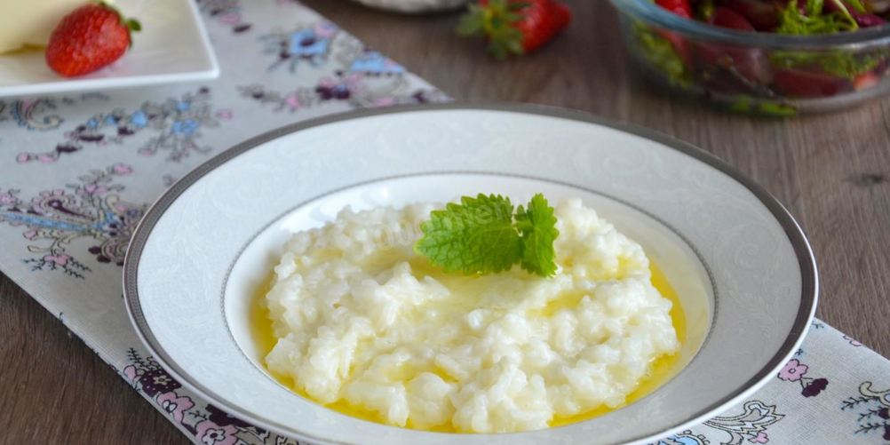 Как приготовить классическую рисовую кашу на молоке