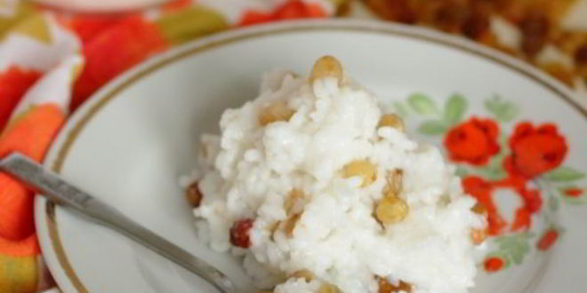 Рецепт рисовой каши на воде с изюмом