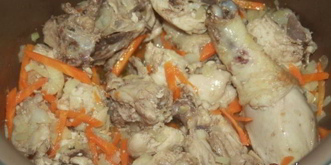 Рецепт рисовой каши с домашней курицей в мультиварке