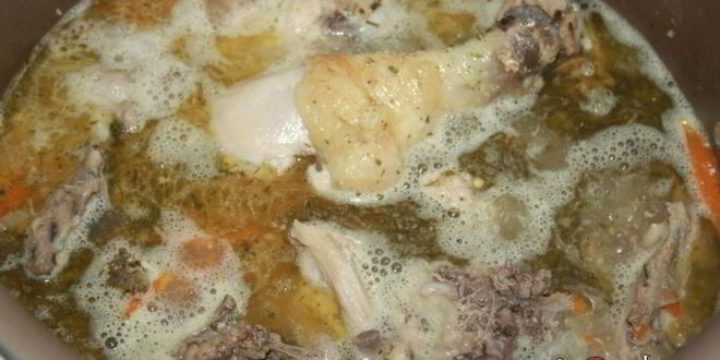 Рецепт рисовой каши с домашней курицей в мультиварке