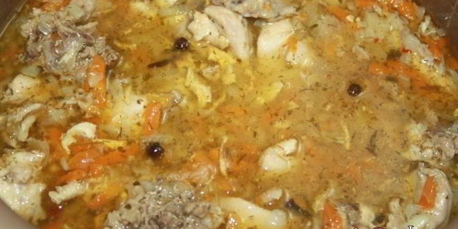 Рецепт рисовой каши с домашней курицей в мультиварке