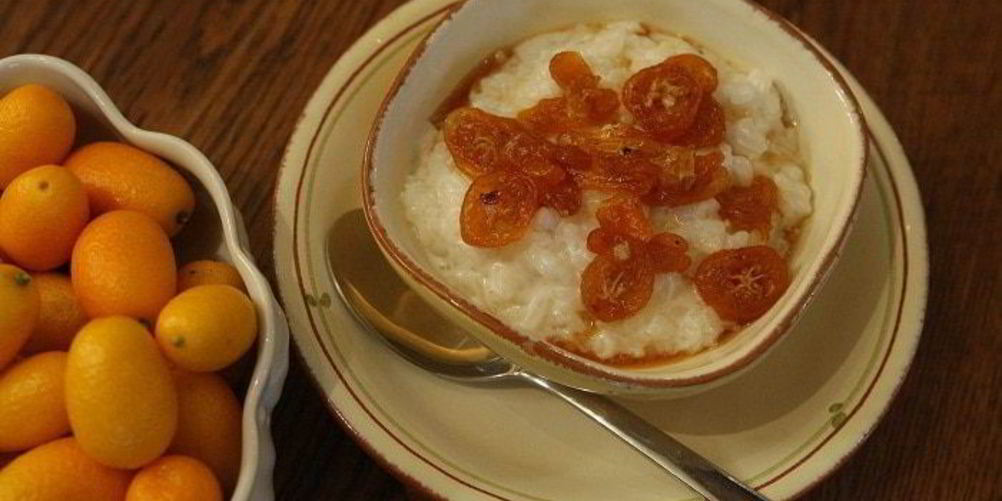 Как приготовить рисовую кашу с карамелизированным кумкватом