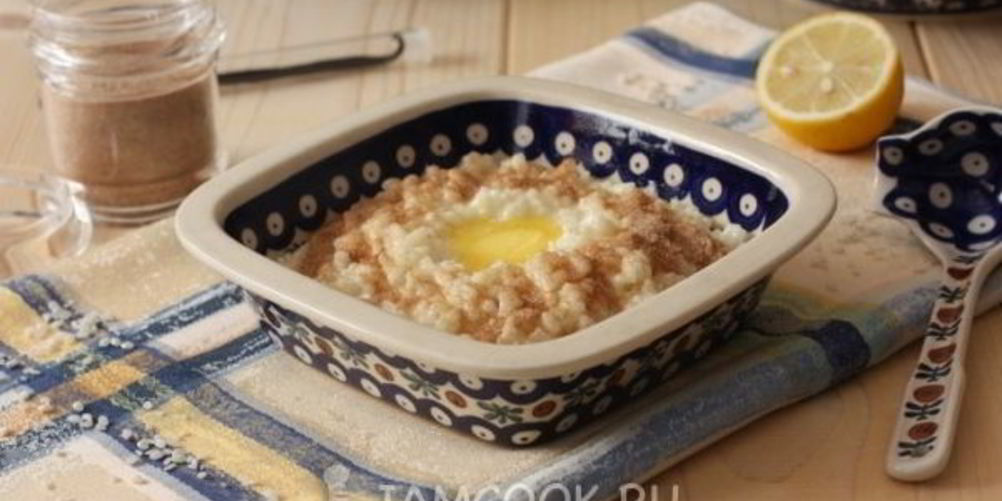 Как приготовить рисовую кашу с корицей