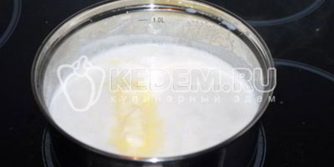 Рецепт рисовой каши с персиком