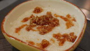 Рецепт Рисовой каши с шоколадом и кокосовой карамелью