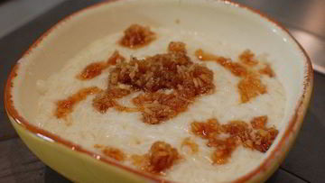 Рецепт Рисовой каши с шоколадом и кокосовой карамелью