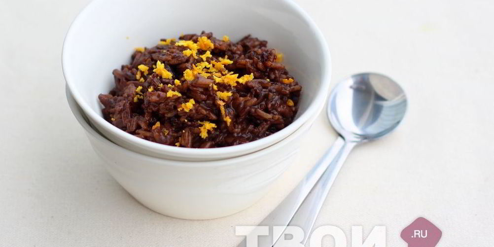 Как приготовить рисовую кашу с шоколадом