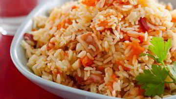 Рецепт Рисовой каши с тыквой и беконом в мультиварке