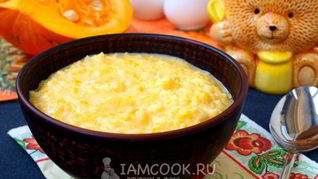 Рецепт Рисовой каши с тыквой на молоке