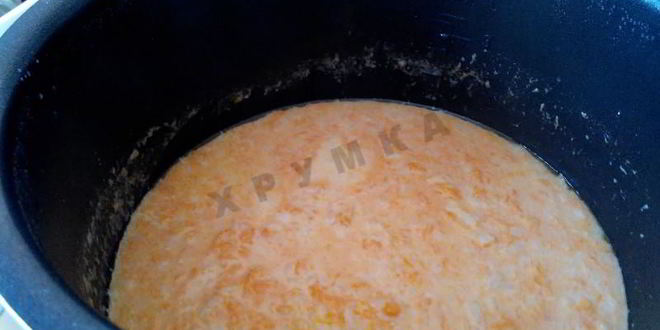 Рецепт рисовой каши с тыквой в мультиварке