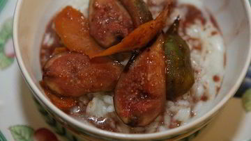 Рецепт Рисовой каши со свежим инжиром и пряностями