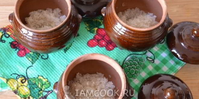 Рецепт рисовой каши в горшочке