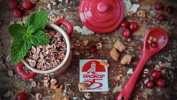 Рецепт Сливочной каши с корицей и хрустящими отрубями