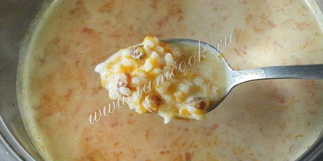 Рецепт тыквенной каши с рисом