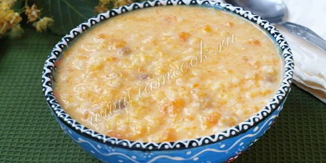 Рецепт тыквенной каши с рисом