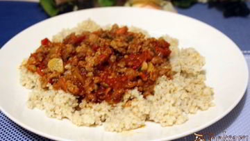 Рецепт Ячневой каши с мясным соусом