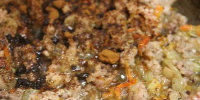 Рецепт ячневой каши с мясным соусом