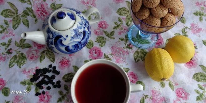 Рецепт чая из черной смородины с мятой