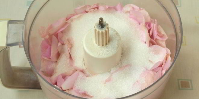 Рецепт чайной розы перетертой с сахаром