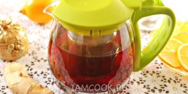 Рецепт черного чая с имбирем