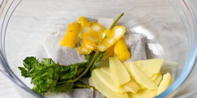 Рецепт ледяного чая с имбирем, лимоном и мятой