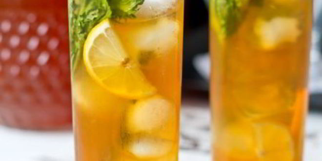 Рецепт ледяного чая с имбирем, лимоном и мятой