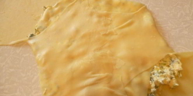 Рецепт плациндов с творогом и зеленью