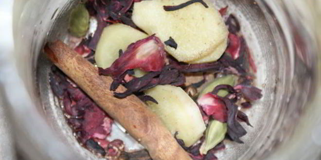 Рецепт безалкогольного глинтвейна из каркаде