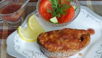 Рецепт Кеты в ароматном соусе Глинтвейн