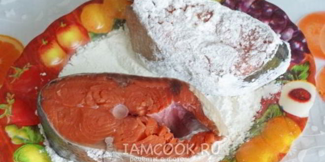 Рецепт кеты в ароматном соусе глинтвейн