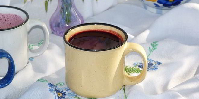 Рецепт бархатного чернично-сливочный кисель