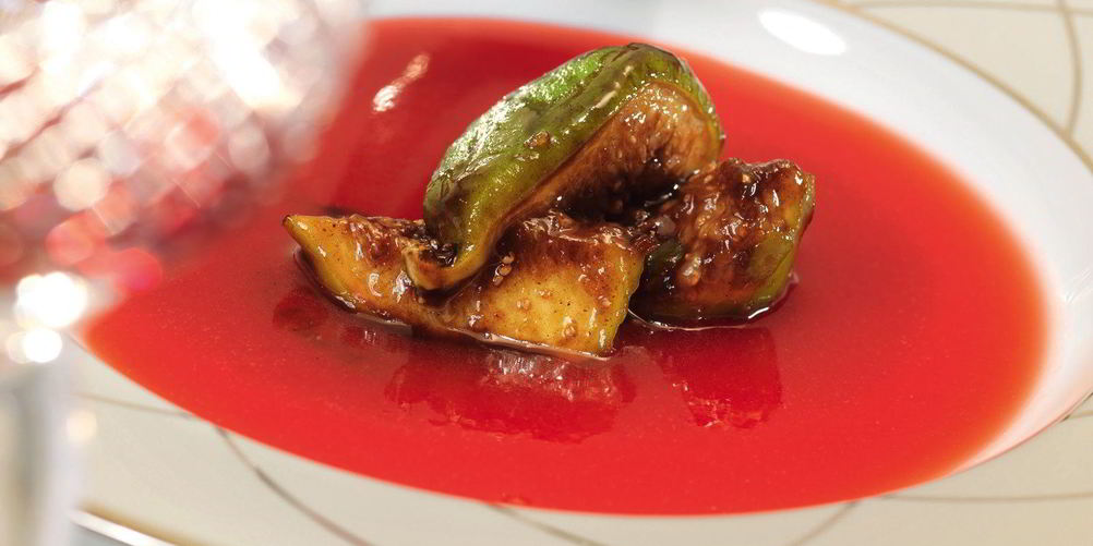 Как приготовить кисель из клюквы с обжаренным инжиром