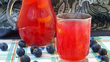 Рецепт Киселя из терна и абрикосов