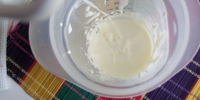 Рецепт киселя клюквенного горячего со сливками