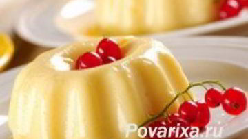 Рецепт Киселя молочного со сливками