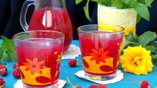 Рецепт Малинового киселя с мятой