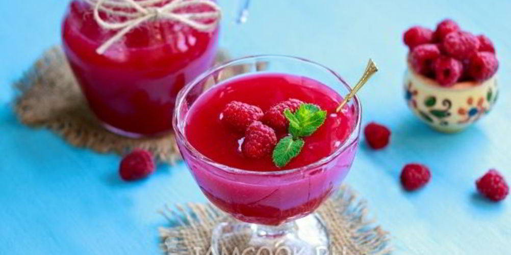 Как приготовить малиновый кисель