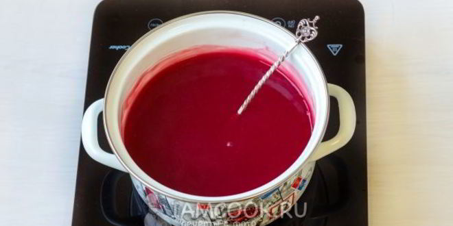 Рецепт малинового киселя