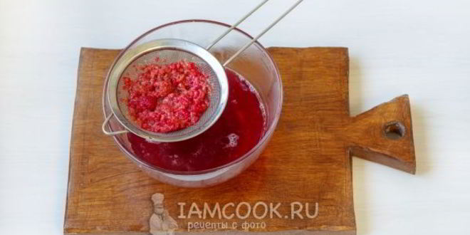 Рецепт малинового киселя