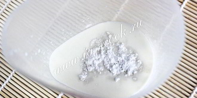 Рецепт молочного киселя с изюмом