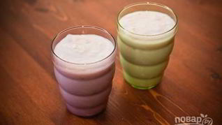 Рецепт Молочного киселя с малиной