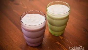 Рецепт Молочного киселя с малиной