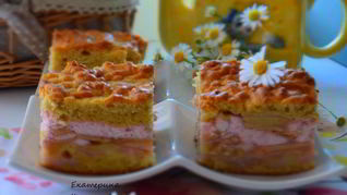 Рецепт Пляцка Яблоки под кисельным небом