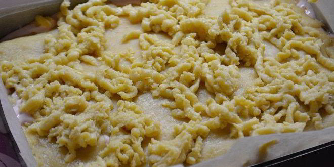 Рецепт пляцка яблоки под кисельным небом