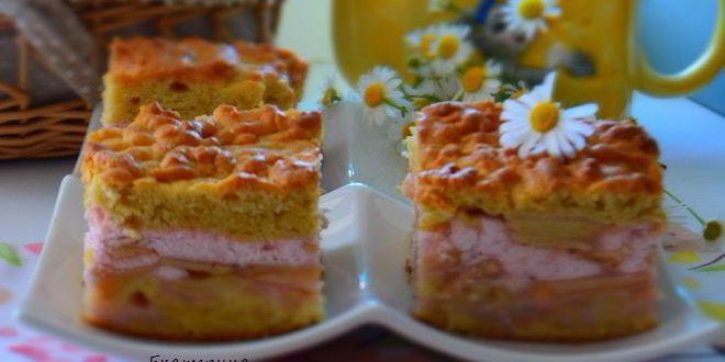 Рецепт пляцка яблоки под кисельным небом