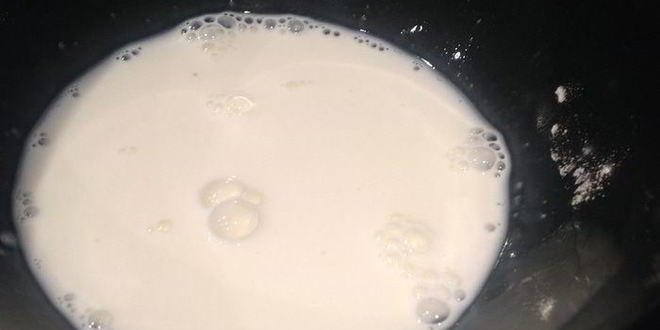 Рецепт яблочно-молочного кисель